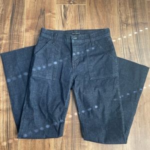 Lucky Brand Jeans Womens 6/28 Ava Boot Long Dark Wash Denim Pants Blue